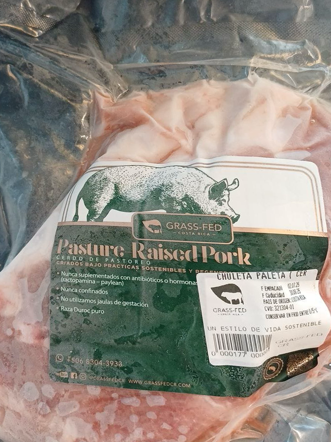 CHULETA PALETA GRASSFED KG