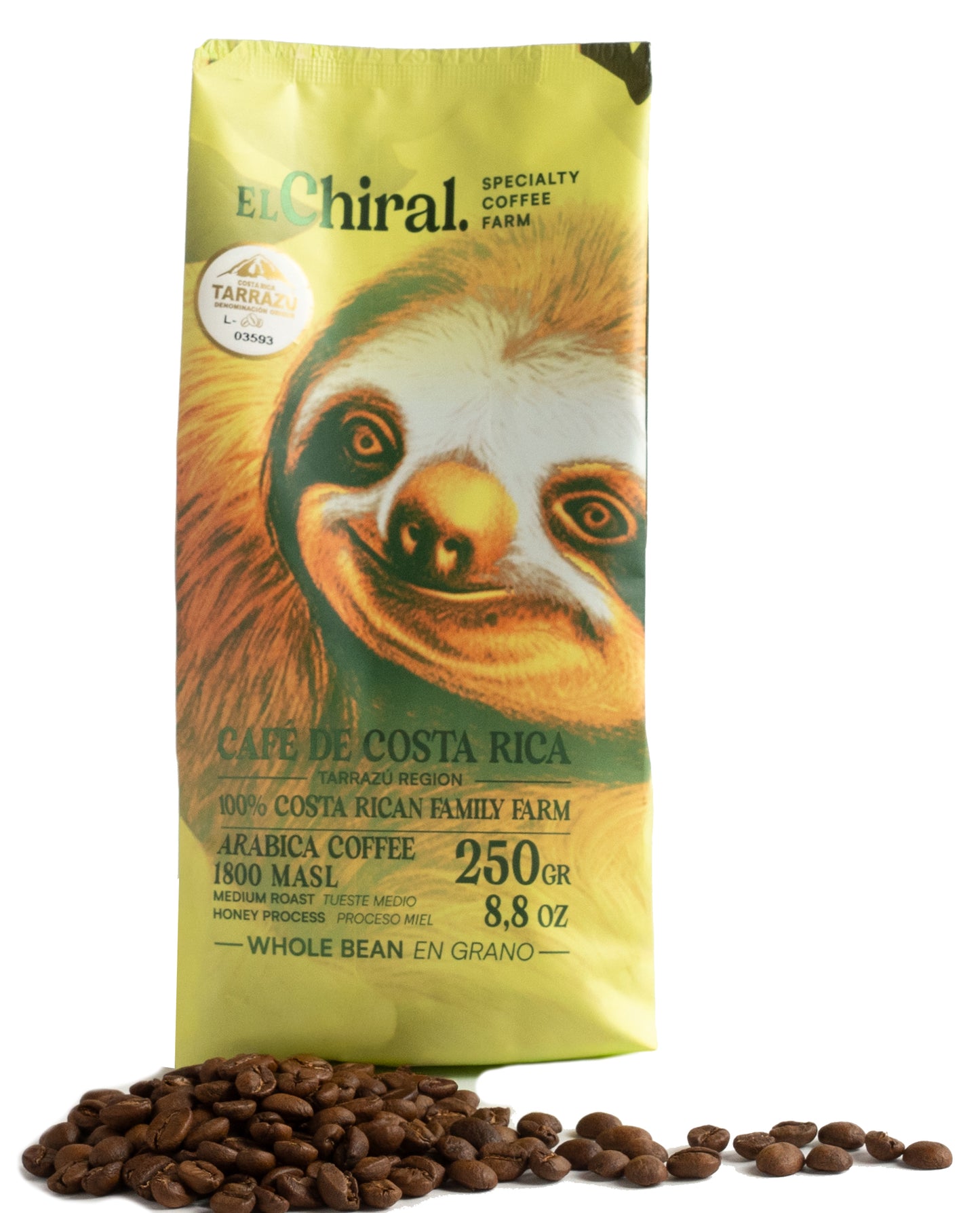 CAFÉ GRANO MIEL TUESTE MEDIO EL CHIRAL 250G