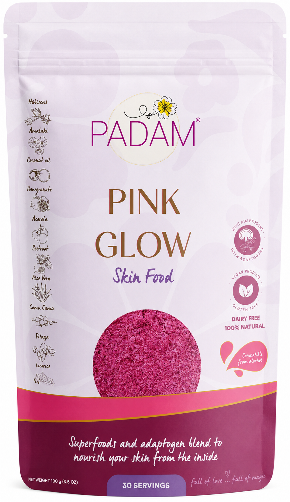MEZCLA PINK GLOW PADAM 100G