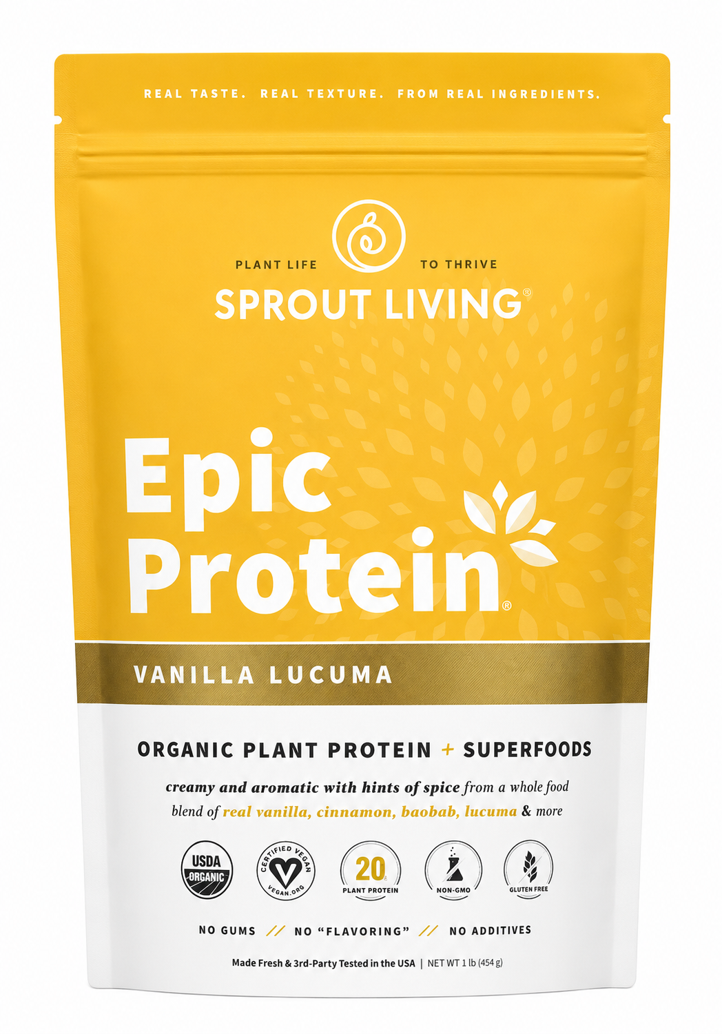 PROTEINA VEGANA VAINILLA SPROUT LIVING 456G