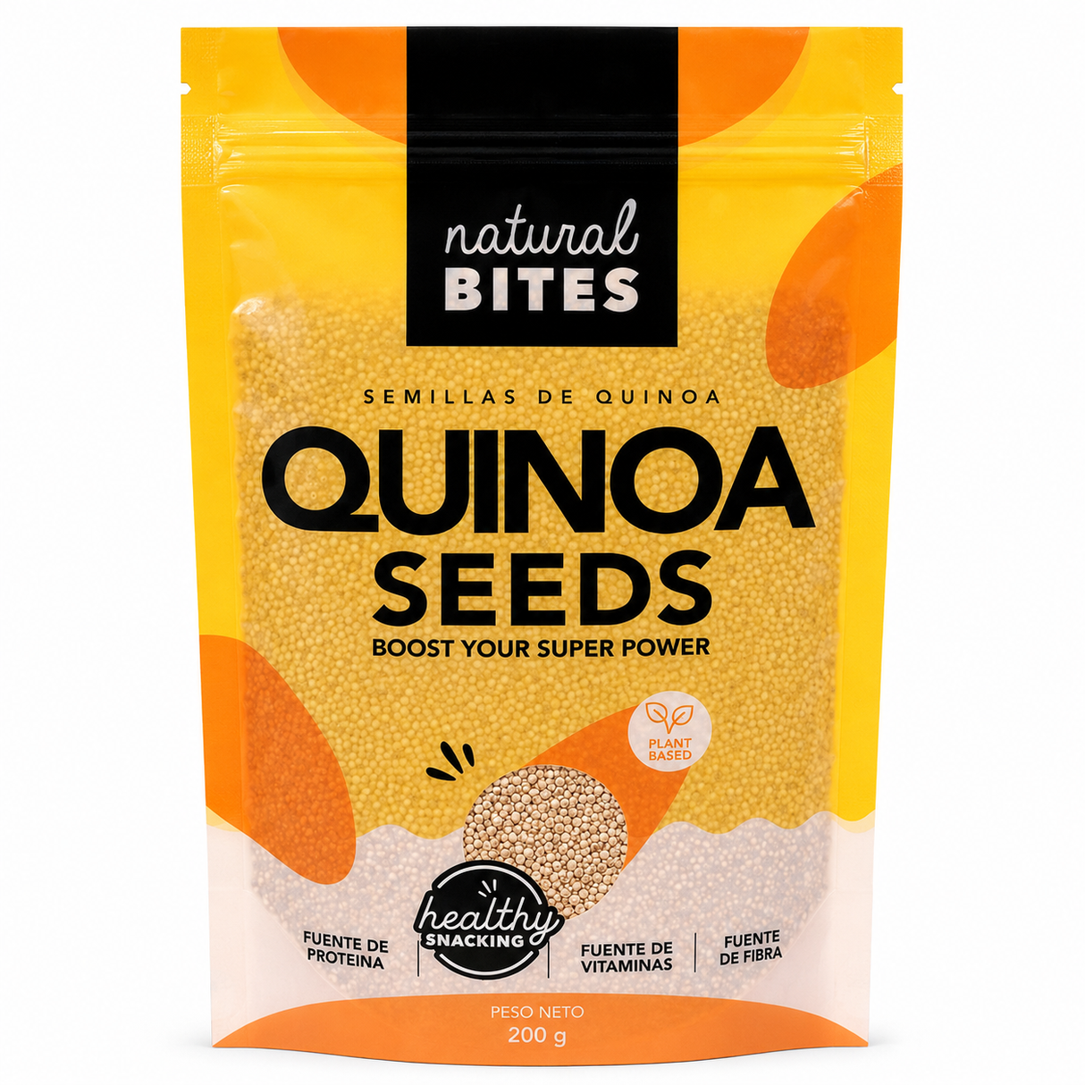SEMILLAS QUINOA NATURAL BITES 200G