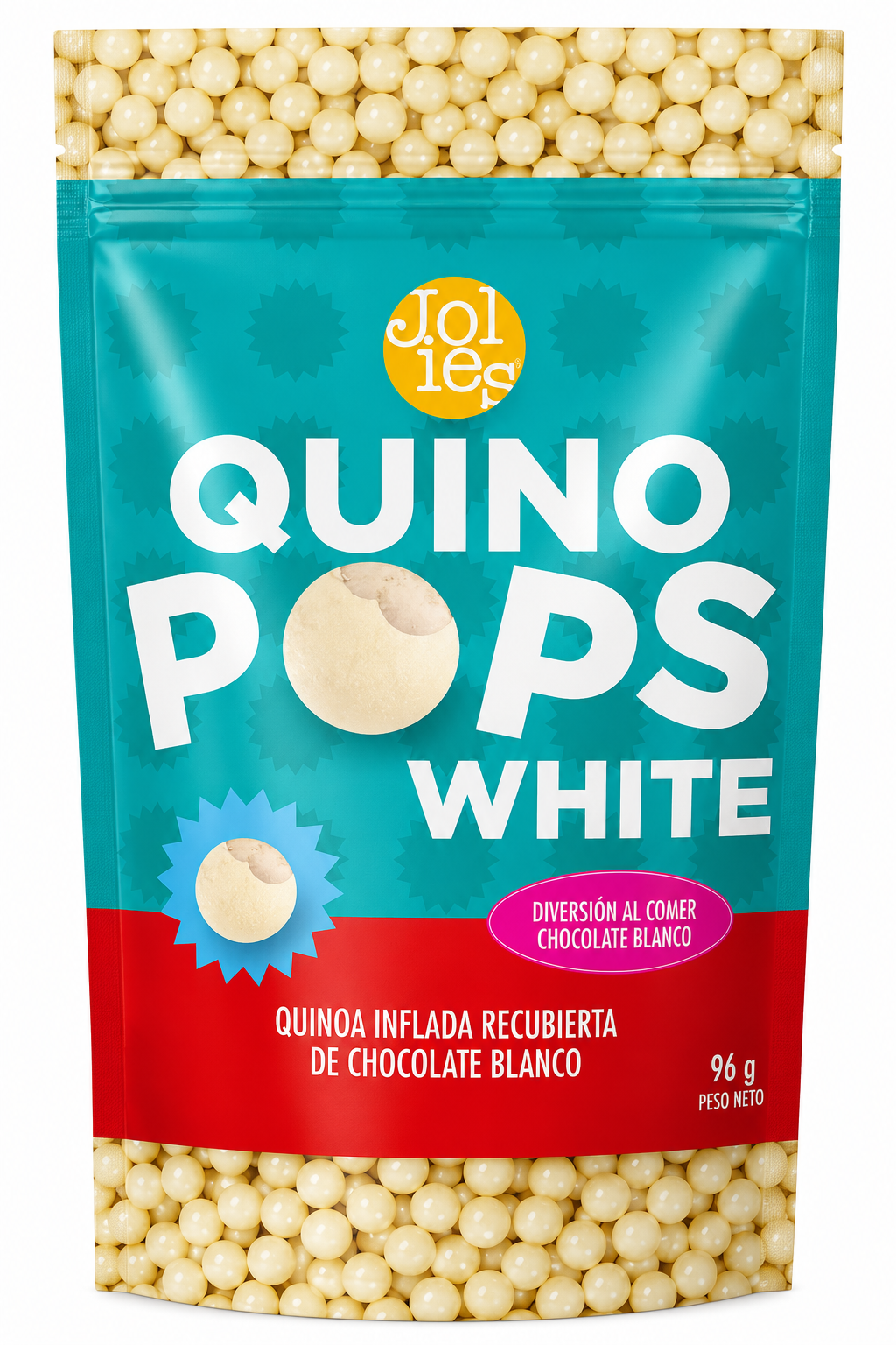 QUINO POPS CHOCOLATE BLANCO - JOLIES 96G