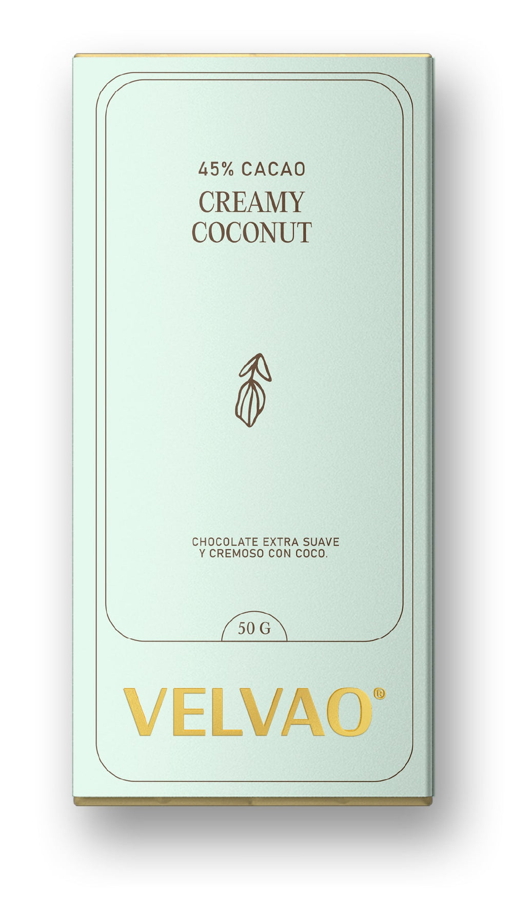 CREAMY COCONUT 45% CHOCOLATE VELVAO 50G