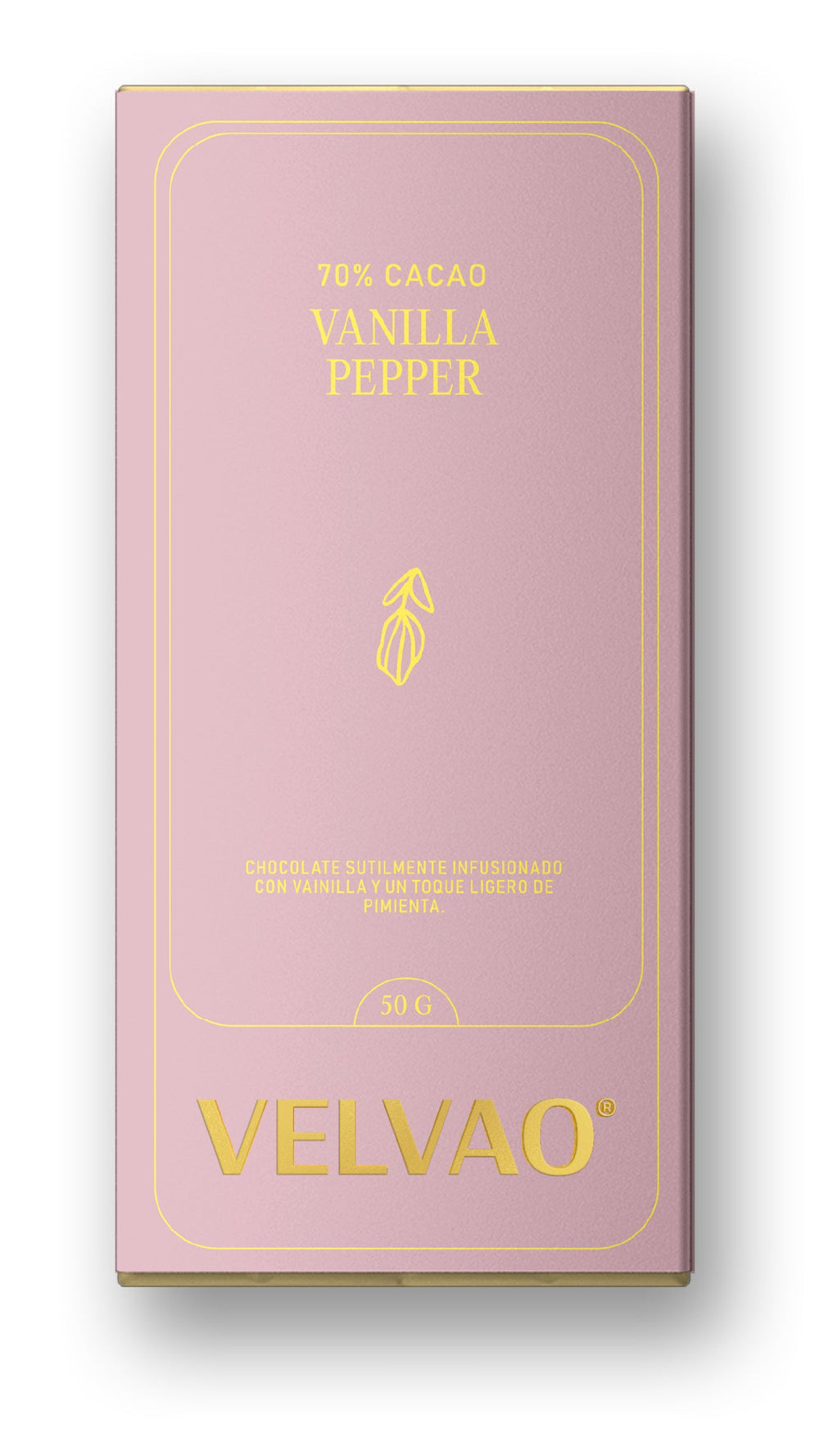 VAINILLA PEPPER 70% CHOCOLATE VELVAO 50G