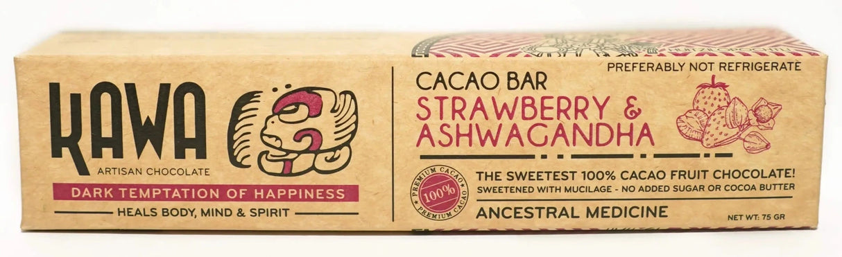 BARRA DE CACAO - FRESA KAWA 75G