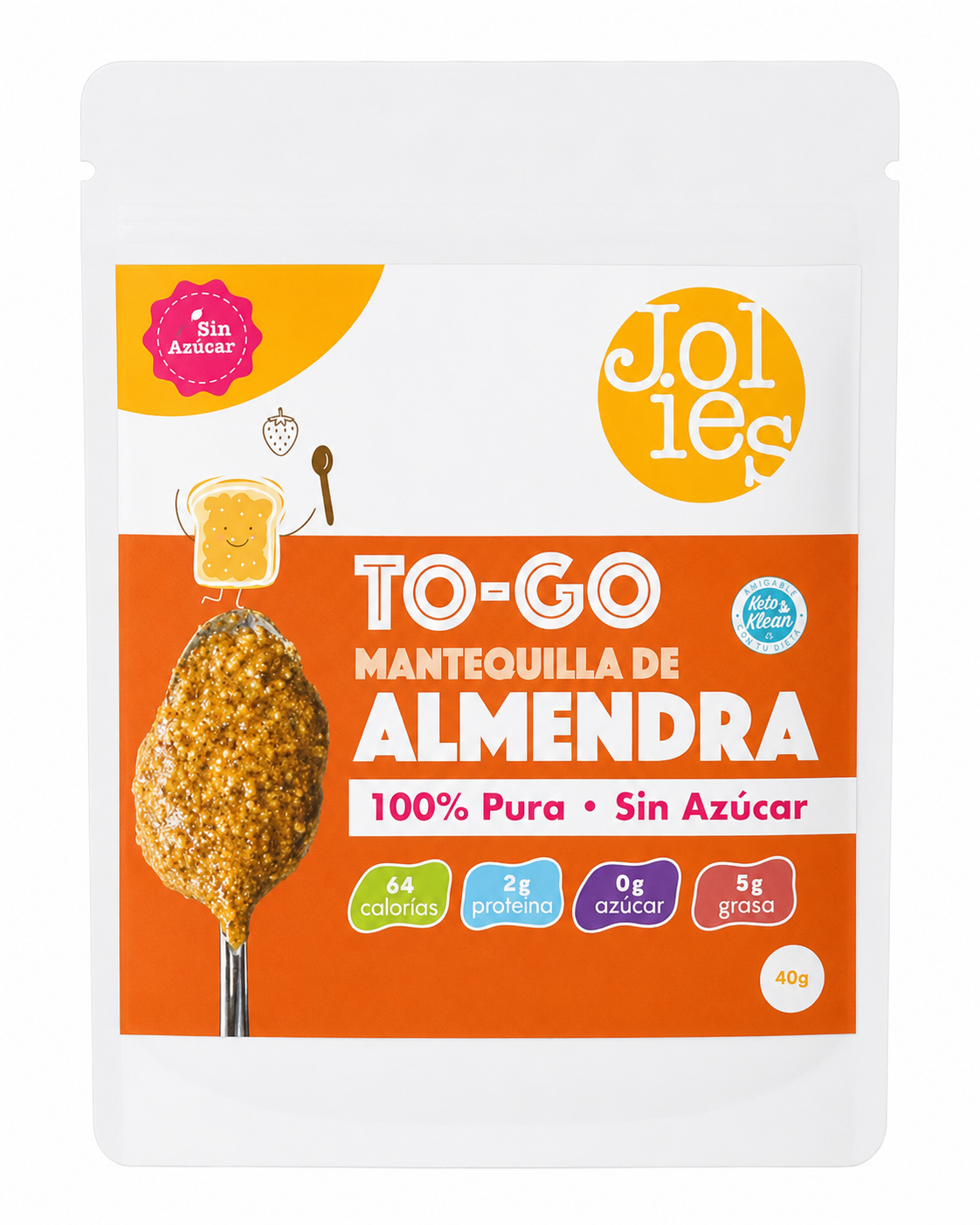 TO GO MANTEQUILLA DE ALMENDRA - JOLIES 40G