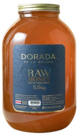GALON VIDRIO MIEL CRUDA DORADA LA BAJURA 5500G