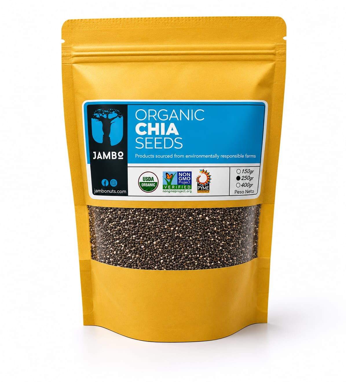 SEMILLA CHIA ORGANICA JAMBO 250g