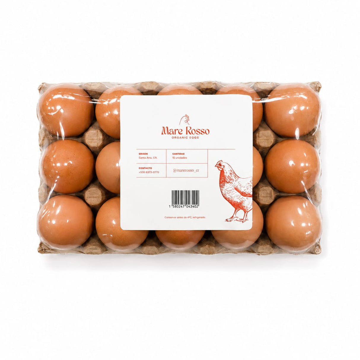 HUEVOS 15 UNIDADES PASTOREO PREMIUM ORGÁNICO MARE ROSSO