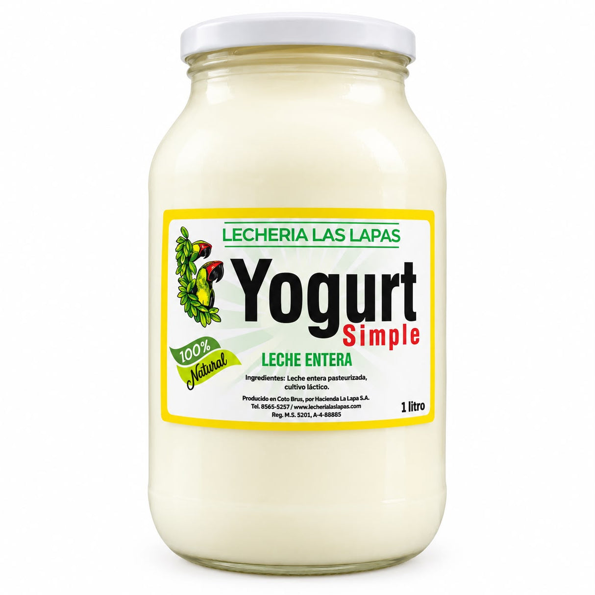 YOGURT SIMPLE LAS LAPAS 1 LITRO