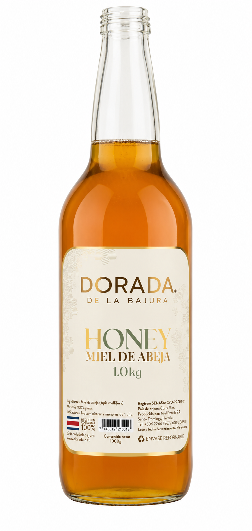 MIEL LíQUIDA DORADA LA BAJURA 1000G