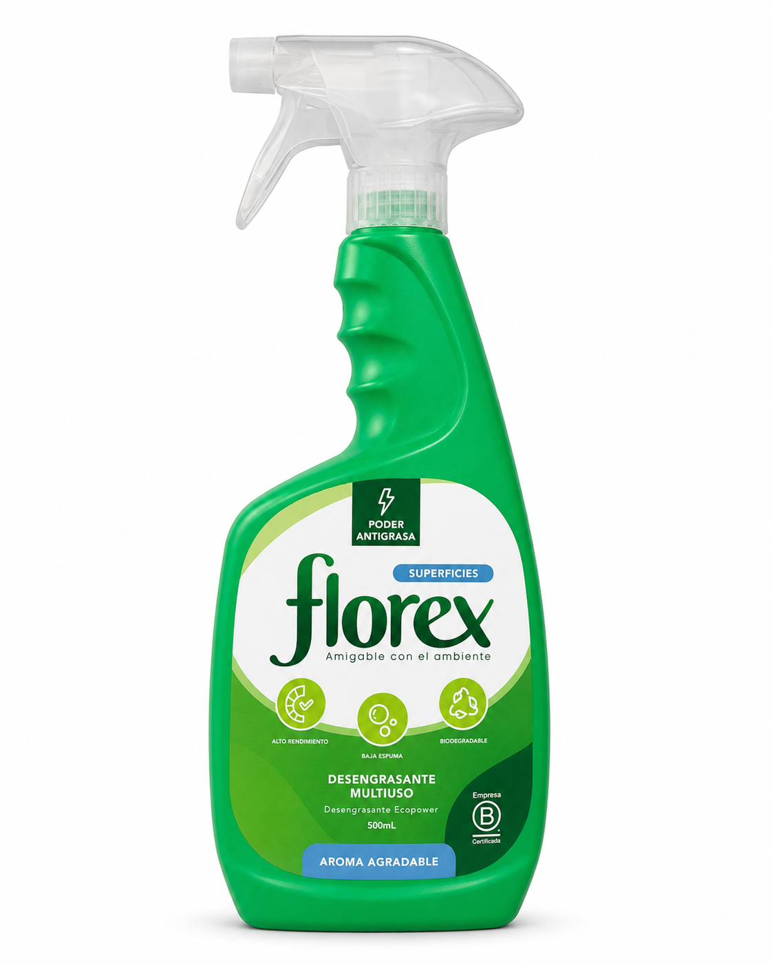 DESENGRASANTE MULTIUSO AROMA AGRADABLE FLOREX 500ML