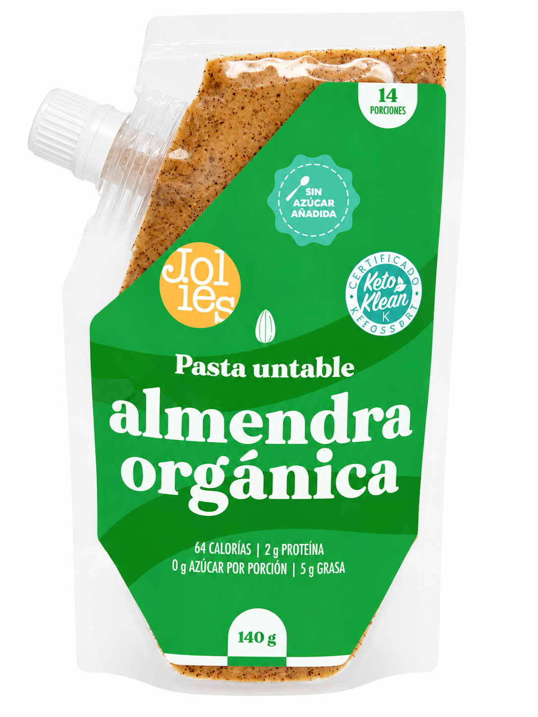 MANTEQUILLA ALMENDRAS ORGANICAS JOLIES 140G