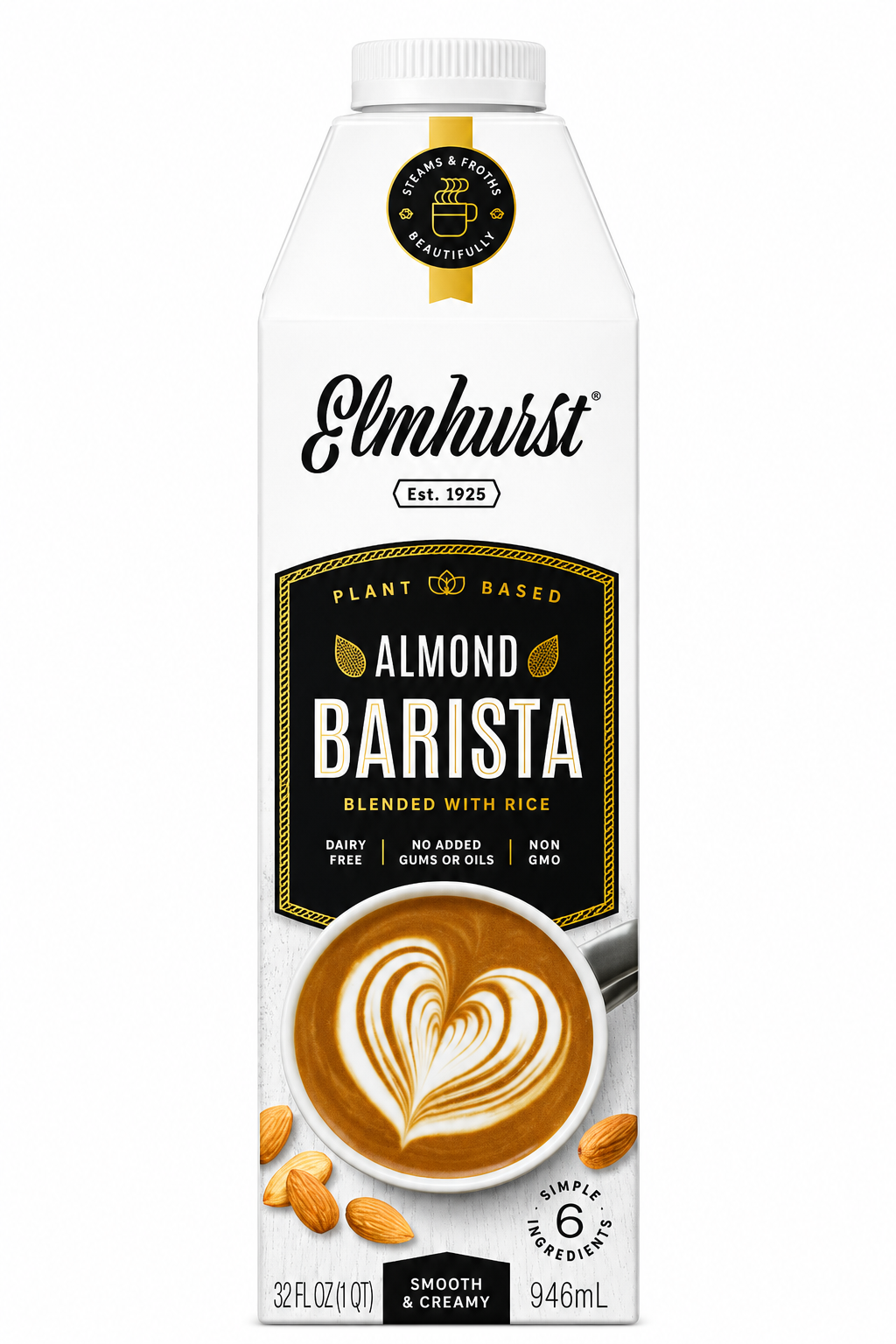 BEBIDA ALMENDRA BARISTA ELMHURST 946ml