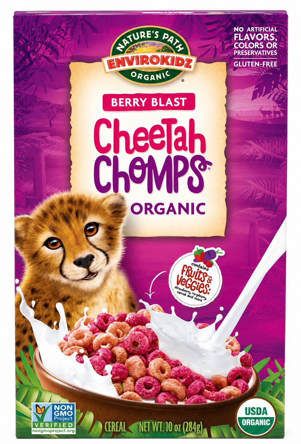 CEREAL CHEETAH CHOMPS NATURE PATH 284g