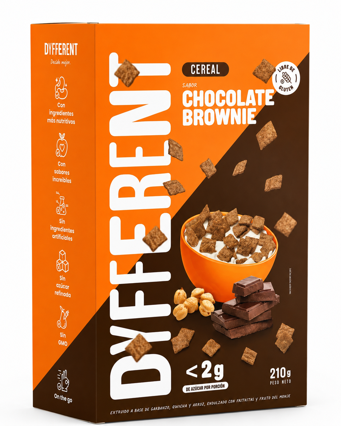 CEREAL CHOCO BROWNIE DYFFERENT 210G