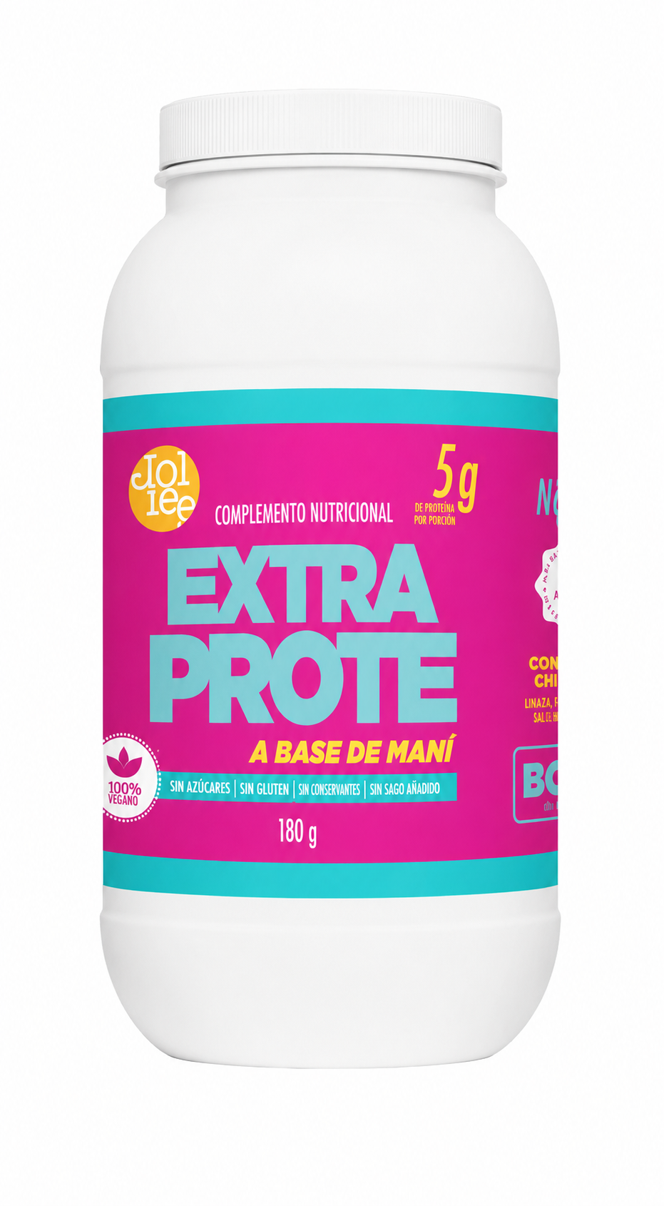 MANTEQUILLA MANÍ POLVO EXTRA PROTEÍNA JOLIES 180G