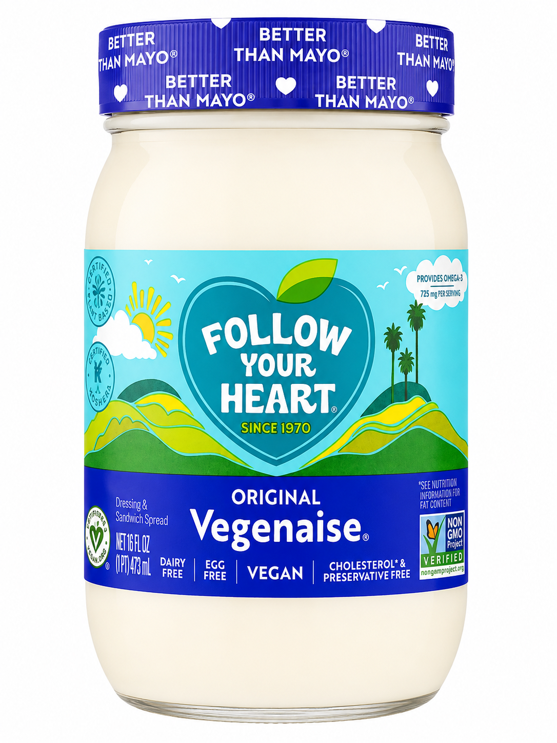 MAYONESA VEGENAISE FOLLOW YOUR HEART 414ML