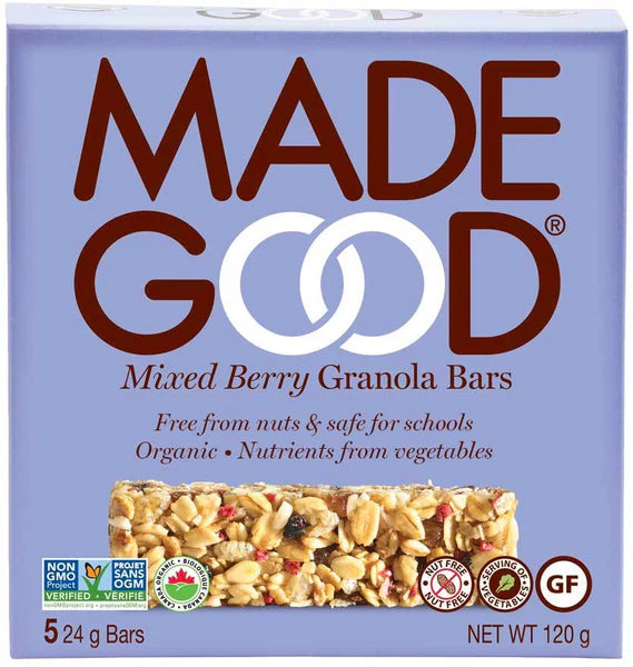 BARRAS GRANOLA MIXED BERRY MADE GOOD 5 UNIDADES 120G