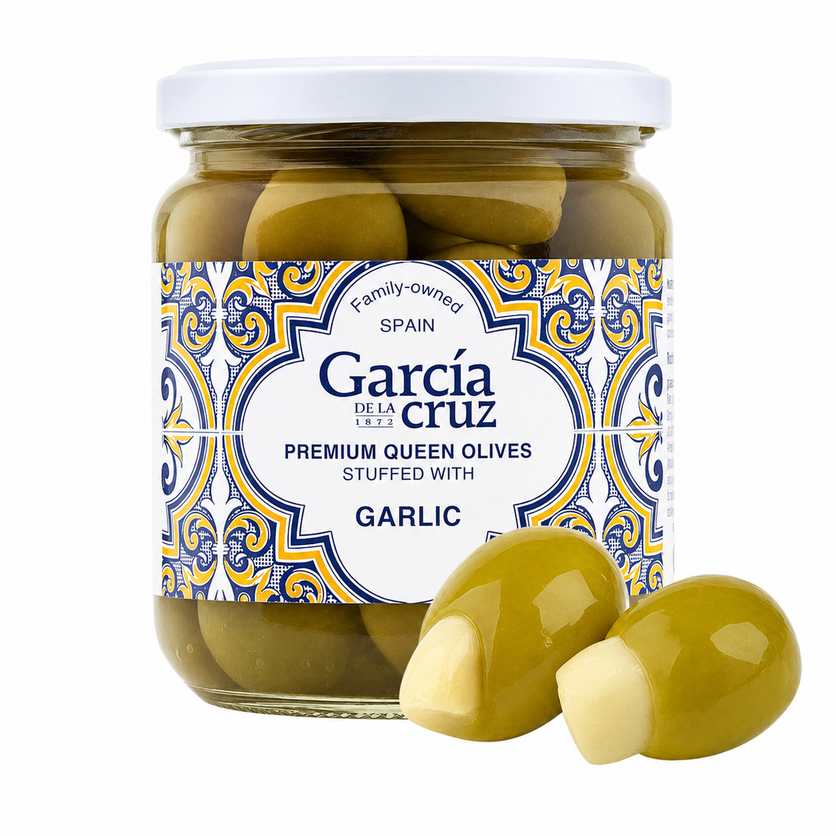 ACEITUNA AJO GARCIA DE LA CRUZ 400G