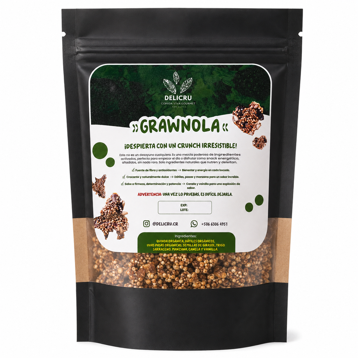 GRAWNOLA DELICRU 100G