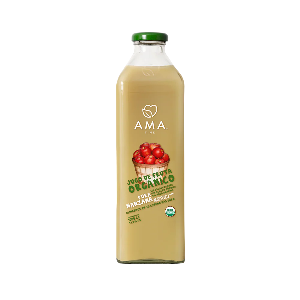 JUGO DE MANZANA ORGANICO AMA 1 LITRO