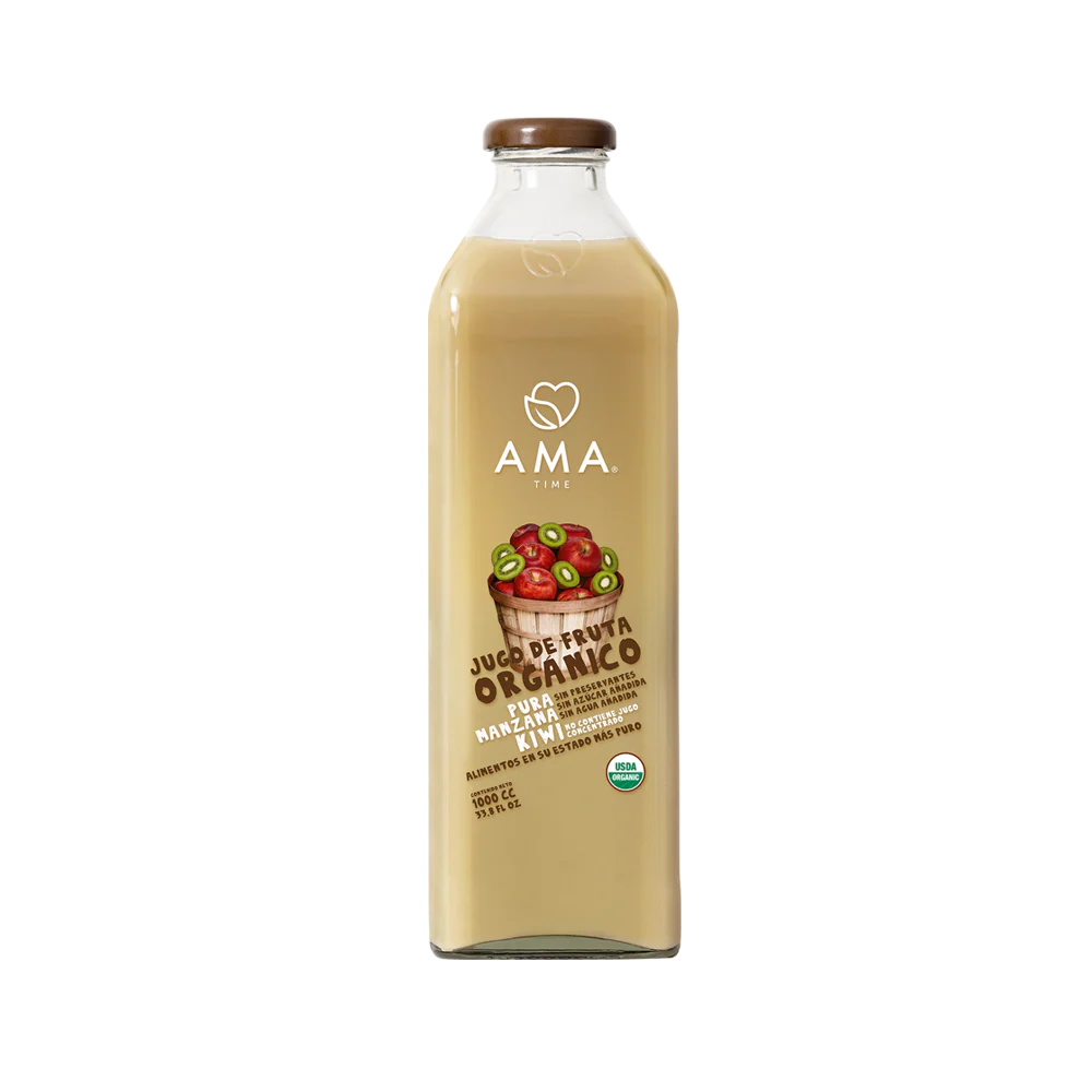 JUGO DE MANZANA Y KIWI ORGANICO AMA 1 LITRO