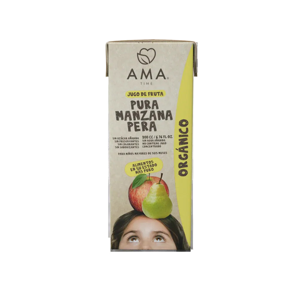 JUGO MANZANA PERA ORGANICO AMA 200ml