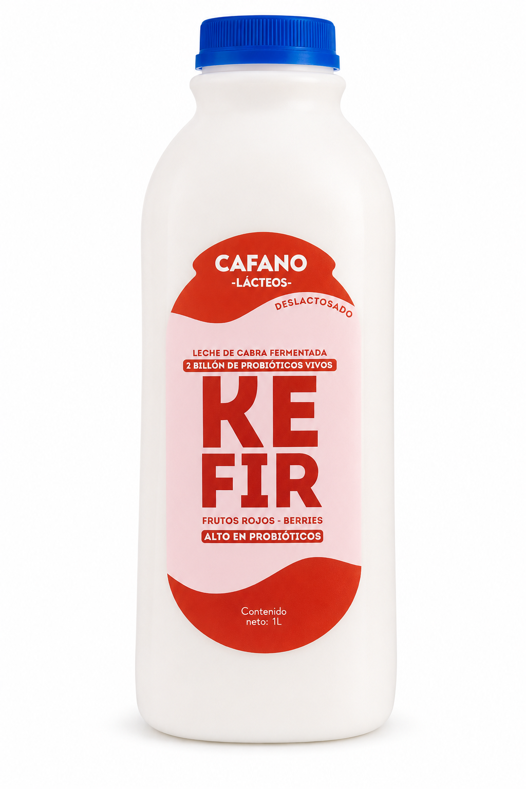 LECHE KEFIR FRUTOS ROJOS- BERRIES CAFANO 1L