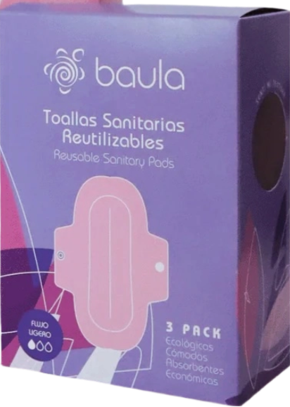 TOALLAS SANITARIAS REUTILIZABLES BAULA3 UNIDADES