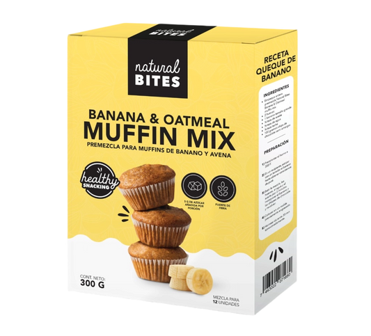 MEZCLA MUFFINS BANANA NATURAL BITES 300G