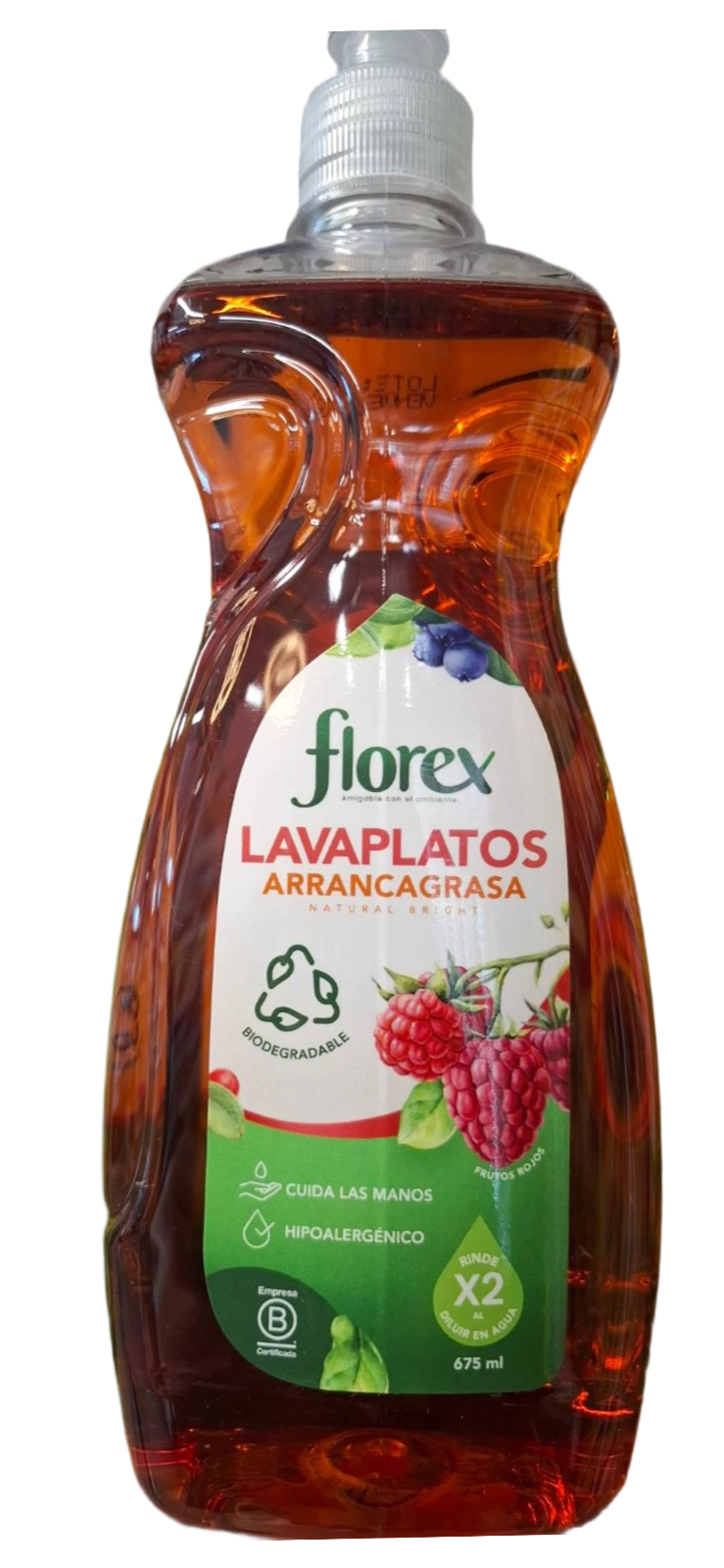 LAVAPLATOS ARRANCAGRASA FRUTOS ROJOS 675 ML
