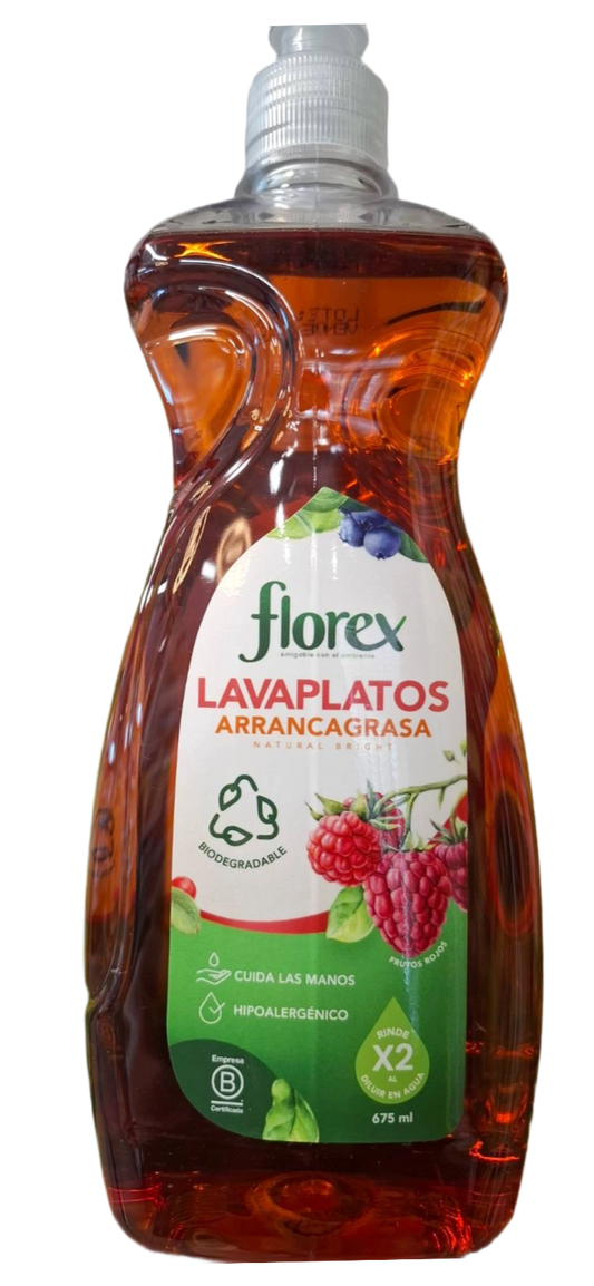 LAVAPLATOS ARRANCAGRASA FRUTOS ROJOS 675 ML