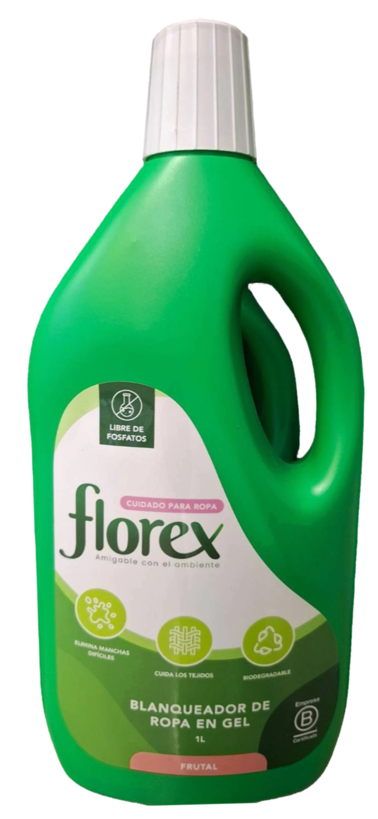 BLANQUEADOR ROPA EN GEL FRUTAL FLOREX 1L