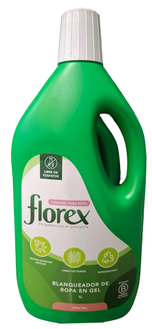 BLANQUEADOR ROPA EN GEL FRUTAL FLOREX 1L