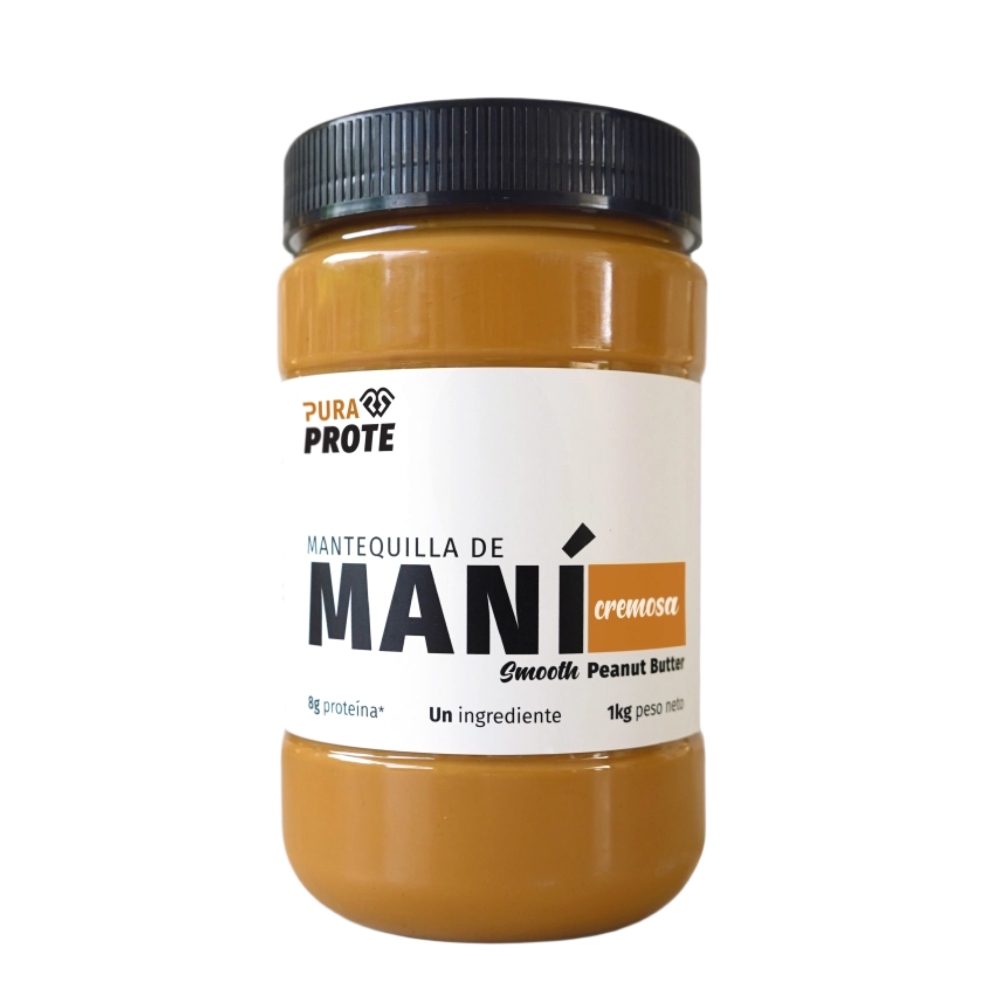 MANTEQUILLA DE MANÍ CREMOSA PURA PROTE 1KG