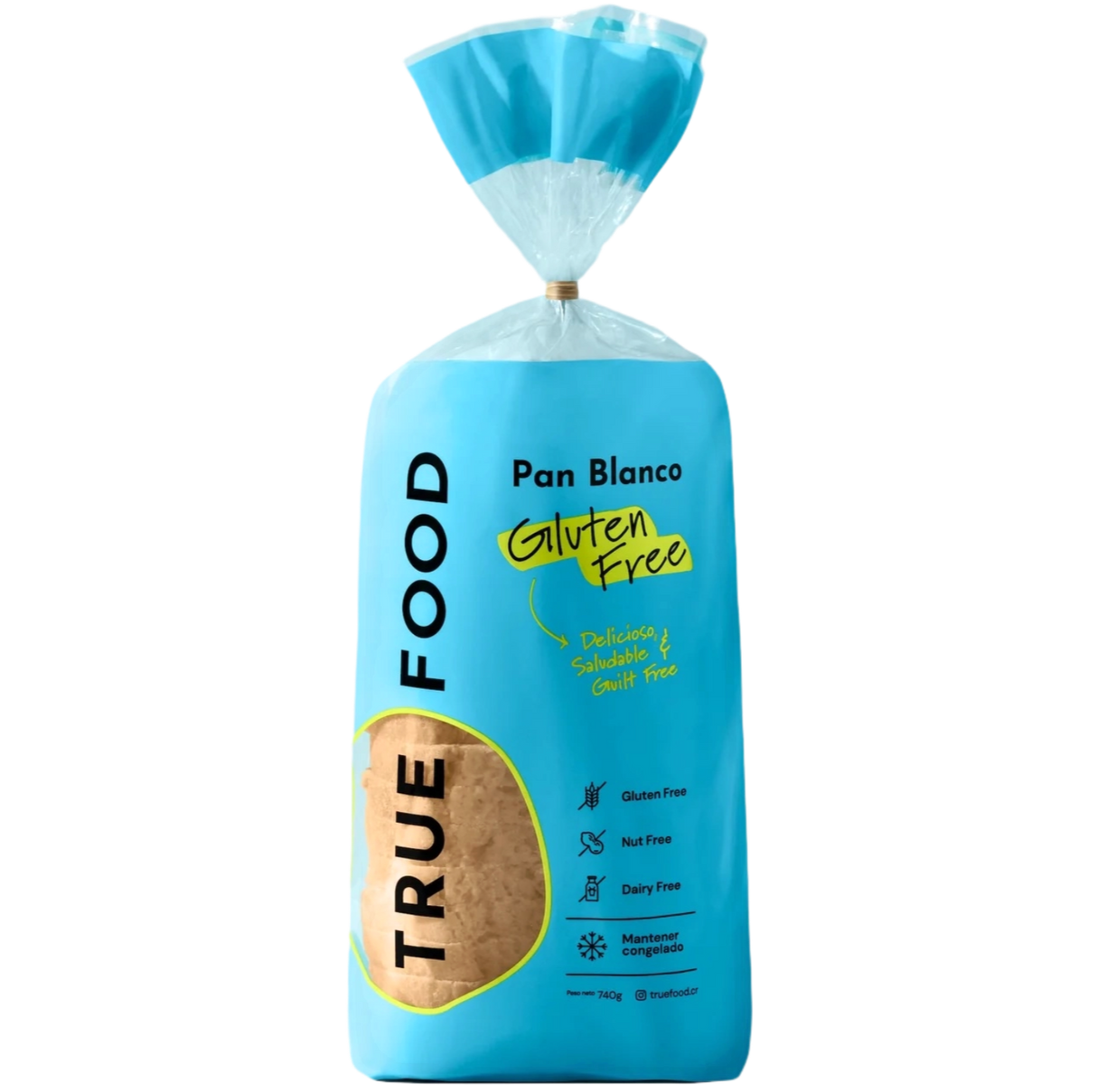 PAN BLANCO GLUTEN FREE TRUE FOOD 740G