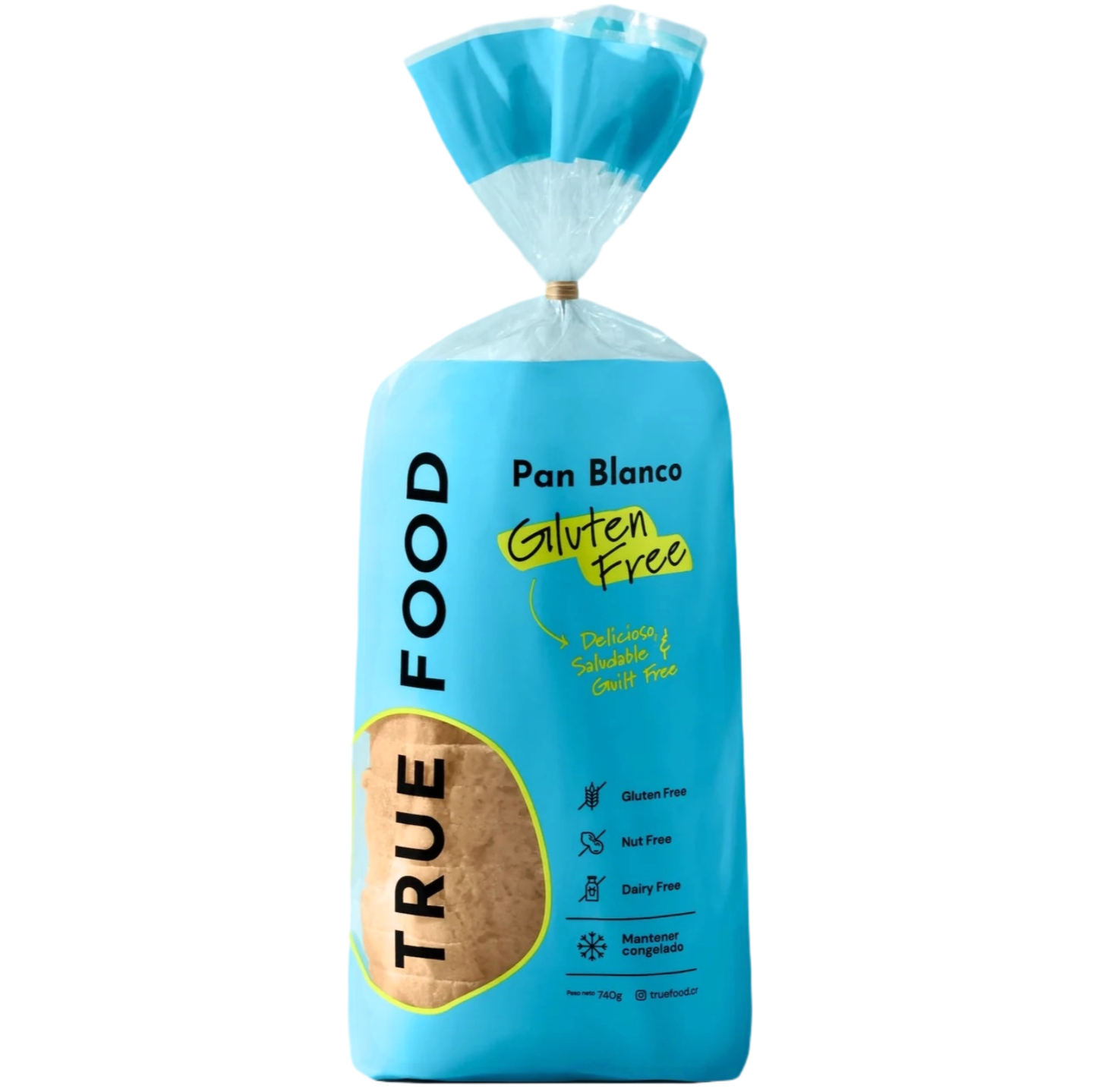 PAN BLANCO GLUTEN FREE TRUE FOOD 740G