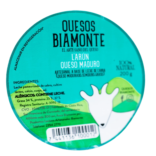 QUESO LARUN MADURO BIAMONTE 200G
