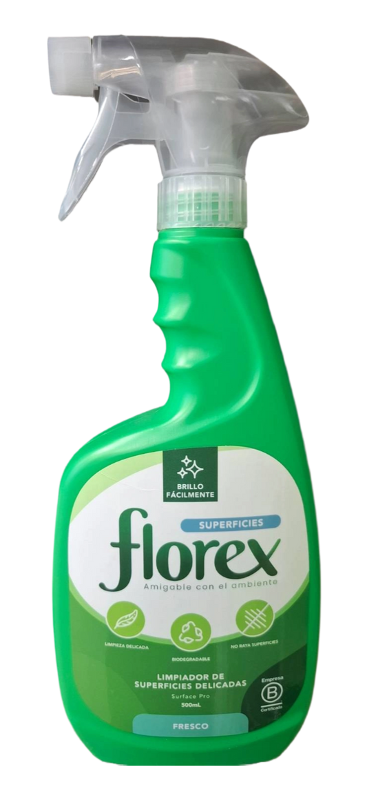 LIMPIADOR DE SUPERFICIES DELICADAS FLOREX 500ML
