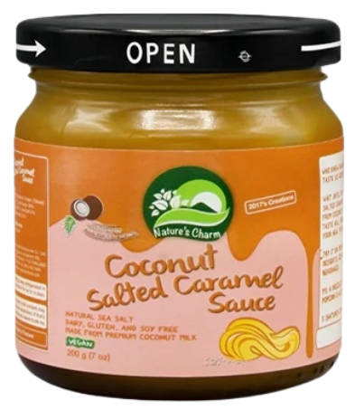 SAUCE COCONUT SALTED CARAMEL 200g NATURE CHARM