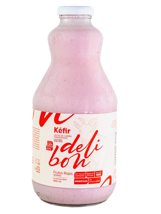 YOGURT CABRA FRUTOS ROJOS DELIBON 1L