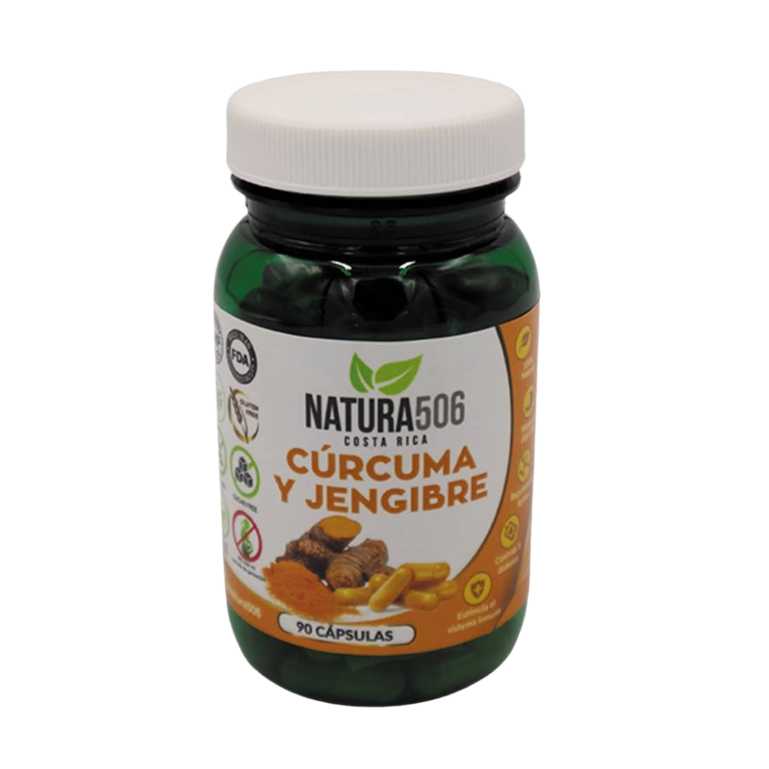 CÁPSULAS CÚRCUMA JENGIBRE NATURA 506  - 90 CÁPSULAS