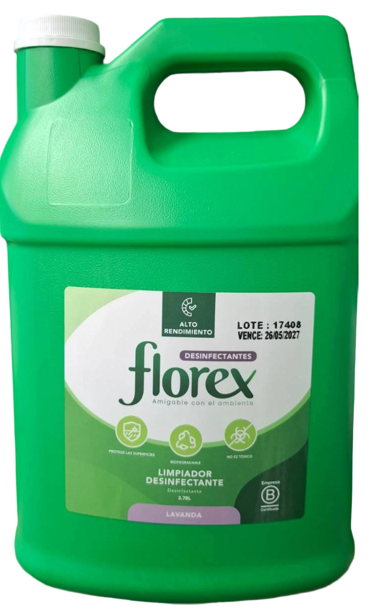 LIMPIADOR DESINFECTANTE LAVANDA FLOREX 3L