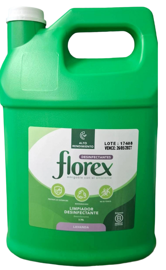 LIMPIADOR DESINFECTANTE LAVANDA FLOREX 3L