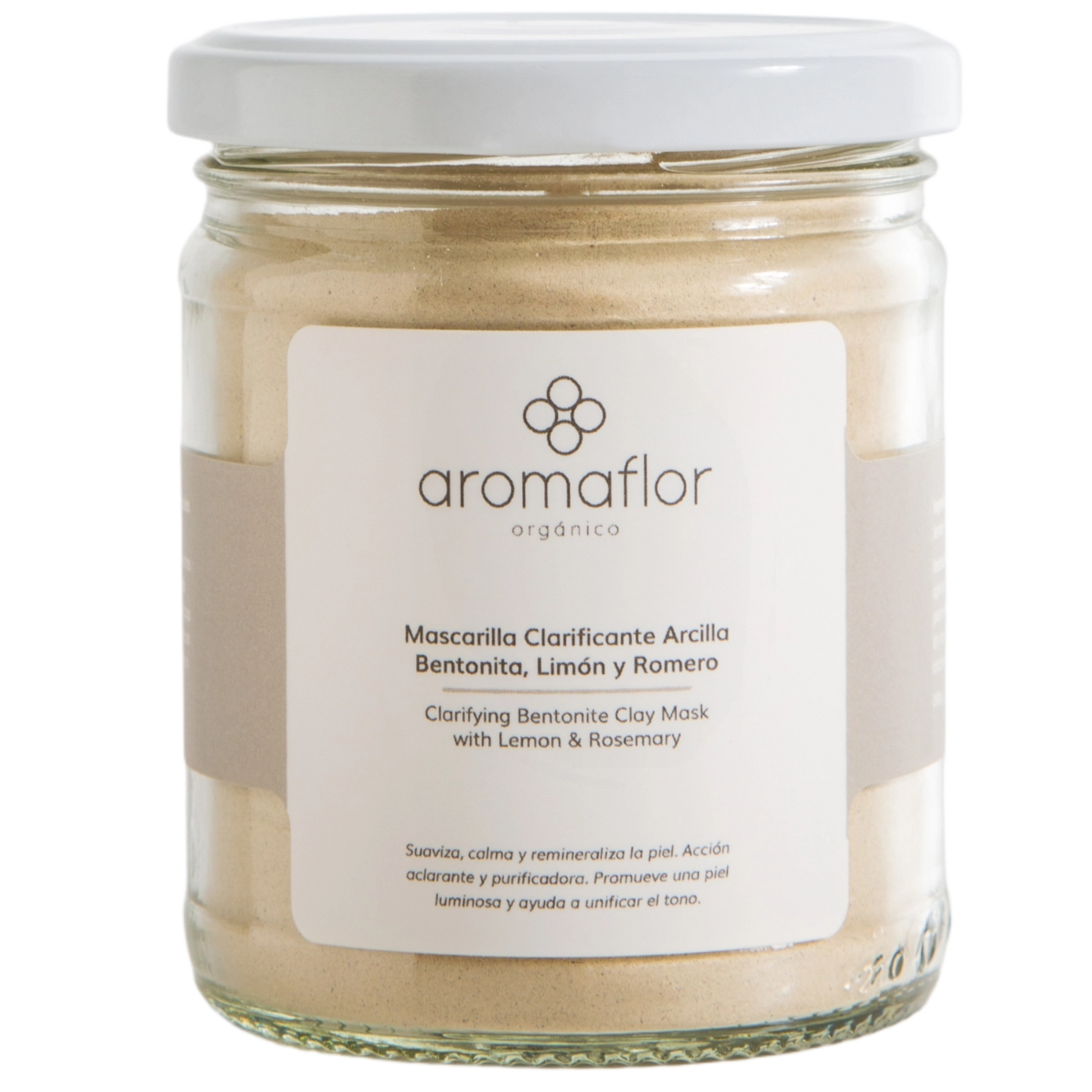 MASCARILLA CLARIFICANTE ARCILLA - LIMÓN Y ROMERO AROMAFLOR 250G