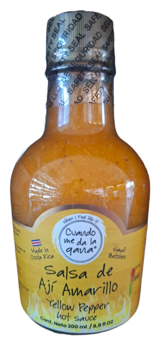SALSA AJÍ AMARILLO CUAND ME DA LA GANA 200ml