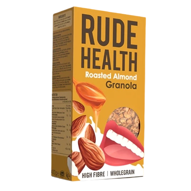 GRANOLA ROASTED ALMOND RUDE HEALTH 400g