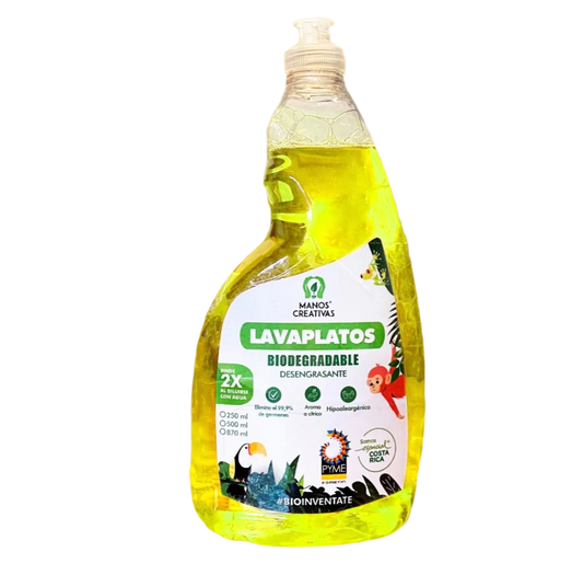 LAVAPLATOS BIODEGRADABLE MANOS CREATIVAS 870ML