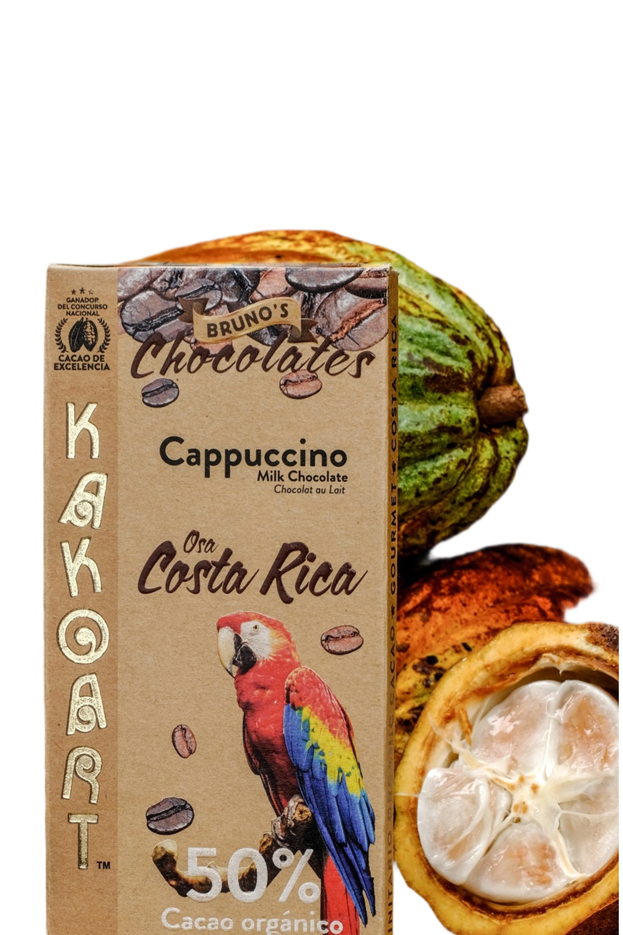 BARRA CHOCOLATE CAPPUCINO 50% BRUNOS 50G